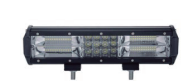 BARRA DE 16 LED DE 3 WATTS TIPO EPISTAR EN EL CENTRO +  LED SMD 3030 AL COSTADO - 180 WATTS  -  71 CM DE LARGO COLOR BLANCO 12V / 24V - Carcaza de aluminio - Haz de luz spot