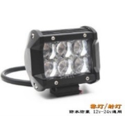 BARRA DE 6 LED 4K CON LUPA 18 WATTS  - EPISTAR (10 CM DE LARGO) COLOR BLANCO 12V / 24V -  Carcaza de aluminio - Haz de luz spot