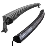 BARRA CURVA DE 96 LED DE 3 WATTS TIPO EPISTAR 4K CON LUPA 288 WATTS -   1,25 MTS DE LARGO BLANCO 12V / 24V - Carcaza de aluminio - Haz de luz spot