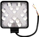FARO FARO DE LED CUADRADO - 16 LED 48W  BLANCO . 10x2x11CM CON MERCEDEZ BENZ DRL AMBAR