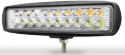 FARO RECTANGULAR 18 WATTS (6 LED * 3 WATTS) COLOR BLANCO / AMBAR 12V / 24V - haz de luz spot -