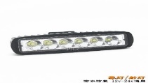 FARO RECTANGULAR 18 WATTS (6 LED * 3 WATTS) COLOR BLANCO 12V / 24V - haz de luz spot -