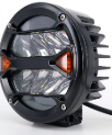 FARO IR100 REDONDO 5.5" BLANCO CON GIROS AMBAR 40 WATTS - 8 CHIP LED OSRAM OSLON - 12V/24V