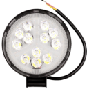 FARO FARO DE LED REDONDO - 12 LED 36W MAS PLACA SMD  UNO  BLANCO 10.8X2X11CM AUREOLA BLANCA   MERCEDEZ BENZ
