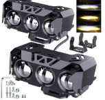 FARO LED DE LUZ AMBAR Y BLANCA 12V-24V