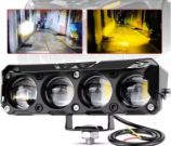 FARO LED DE LUZ AMBAR Y BLANCA 12V-24V