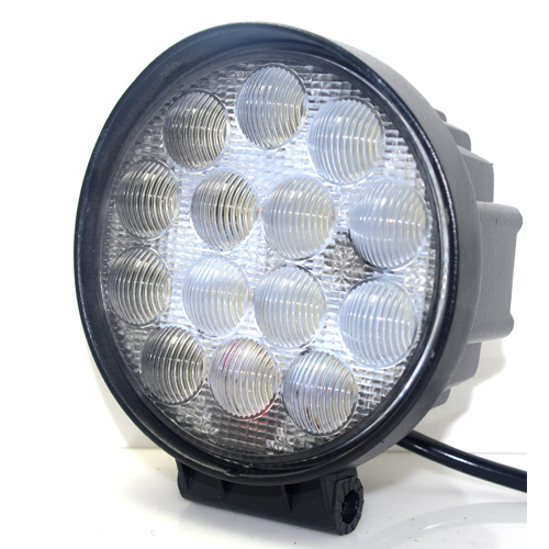 FARO DE 14 LED REDONDO 42 WATTS 6CM PROFUNDIDAD BLANCO 12V - 24V ILUMINACION SPOT