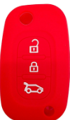 RENAUL FLUENCE NAVAJA 3 BOTONES - COLOR ROJO