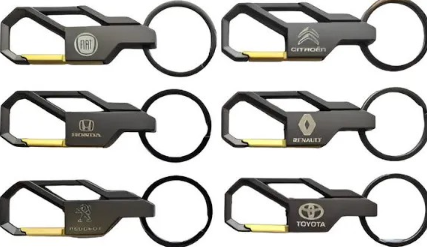LLAVEROS DE TODAS LAS MARCAS DE GANCHO DE METAL (VW, RENAUTL, HONDA, TOYYOTA, FIAT, FORD)