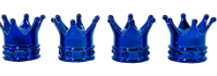 SET X 4 PCS CORONA REY AZULES
