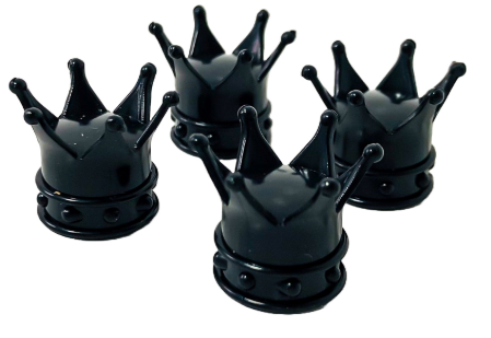 SET X 4 PCS CORONA REY NEGRAS