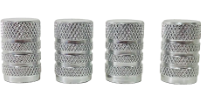 SET X 4 PCS TUNNING PLATEADAS