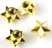 SET X 4 PCS ESTRELLA DORADAS