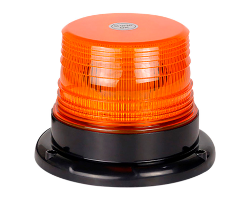 BALIZA GIRATORIA LED 12V - 24V COLOR AZUL CON CONEXION A TOMA 12V